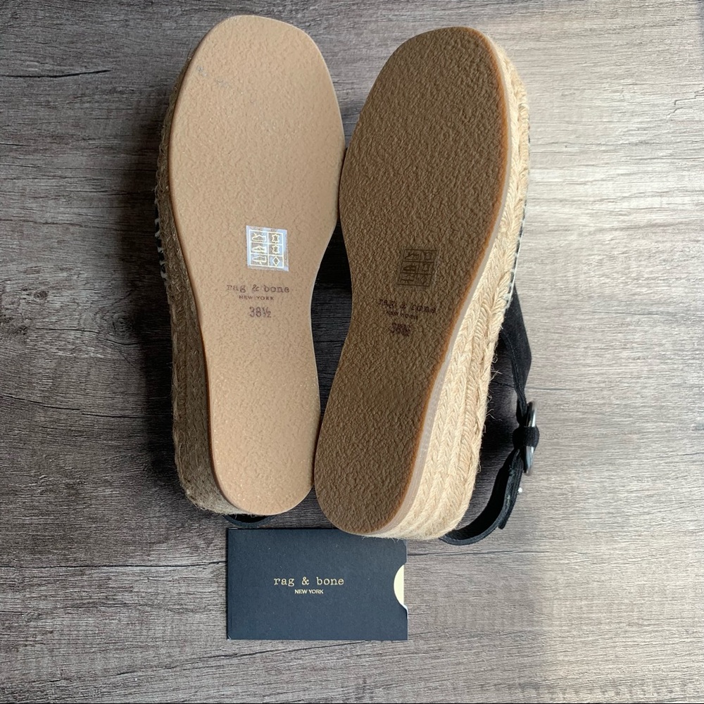 Rag & Bone Calla Suede Wedge Espadrille Sandal us size 8.5 - Picture 9 of 9